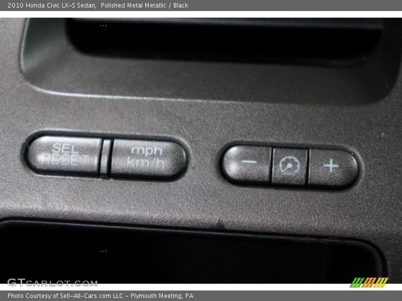 Polished Metal Metallic / Black 2010 Honda Civic LX-S Sedan