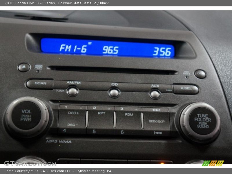 Polished Metal Metallic / Black 2010 Honda Civic LX-S Sedan