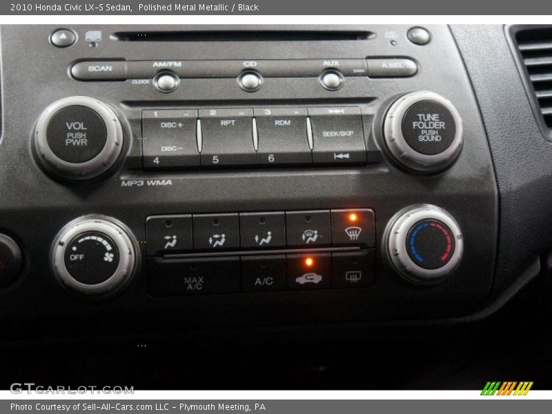 Polished Metal Metallic / Black 2010 Honda Civic LX-S Sedan