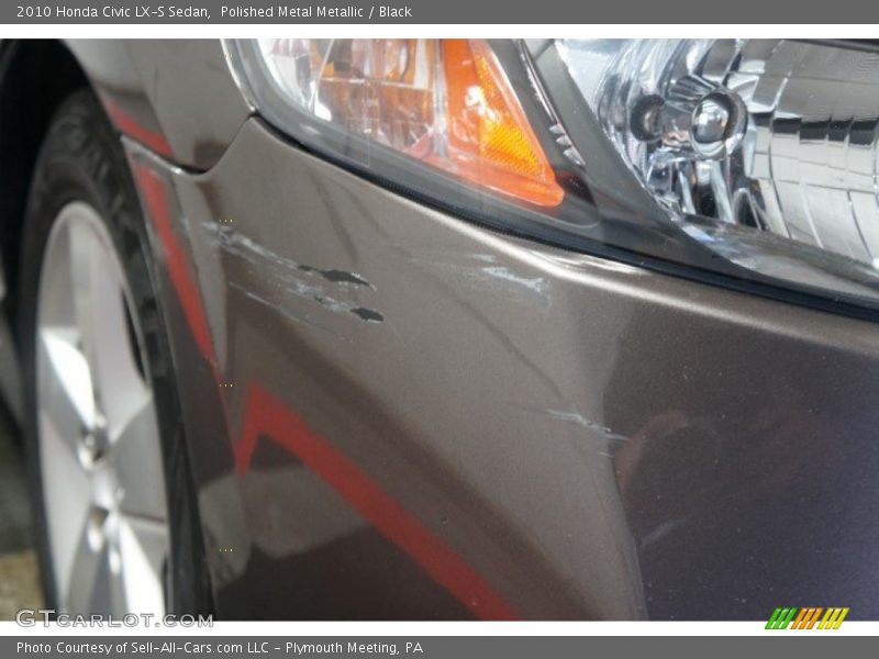 Polished Metal Metallic / Black 2010 Honda Civic LX-S Sedan