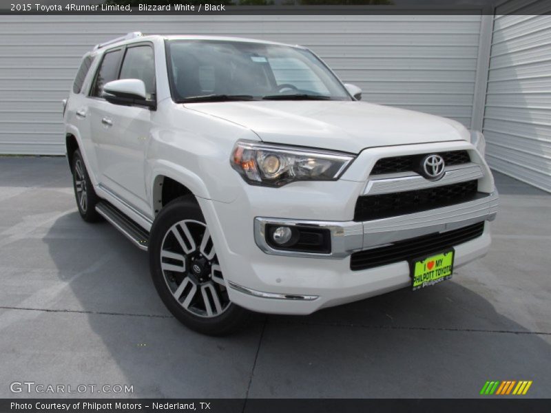 Blizzard White / Black 2015 Toyota 4Runner Limited