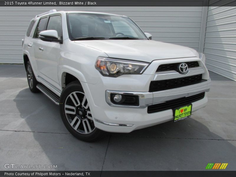 Blizzard White / Black 2015 Toyota 4Runner Limited