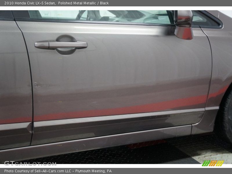 Polished Metal Metallic / Black 2010 Honda Civic LX-S Sedan