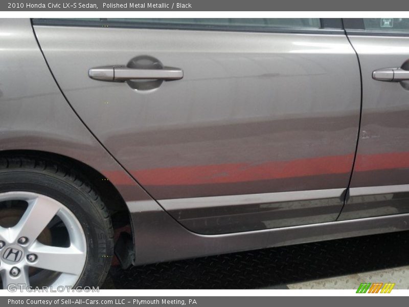 Polished Metal Metallic / Black 2010 Honda Civic LX-S Sedan