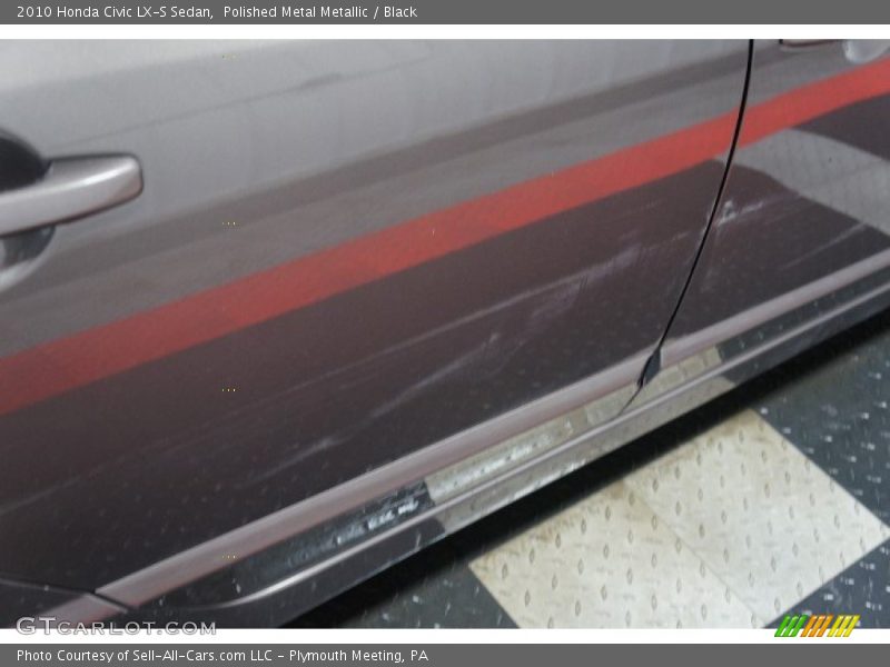 Polished Metal Metallic / Black 2010 Honda Civic LX-S Sedan