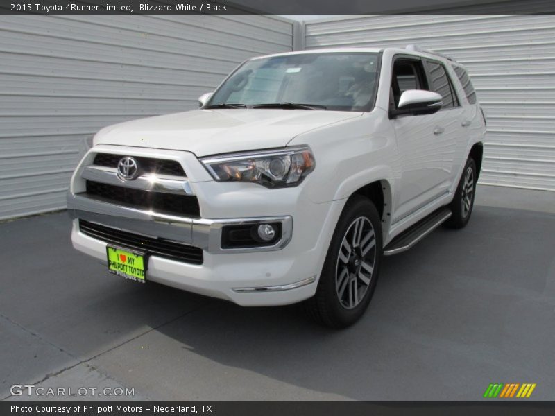 Blizzard White / Black 2015 Toyota 4Runner Limited