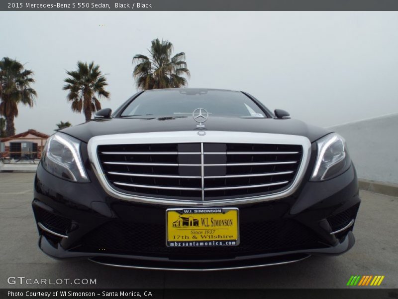 Black / Black 2015 Mercedes-Benz S 550 Sedan