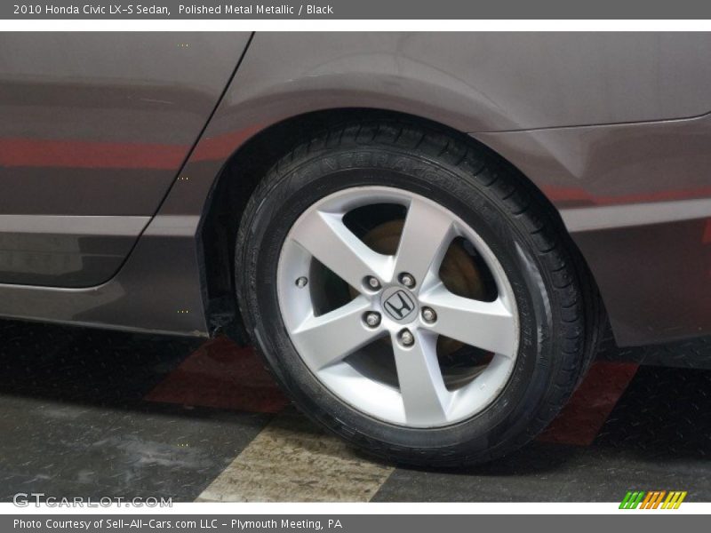 Polished Metal Metallic / Black 2010 Honda Civic LX-S Sedan
