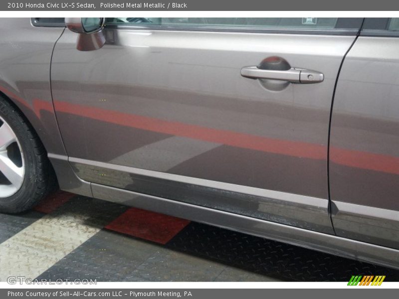 Polished Metal Metallic / Black 2010 Honda Civic LX-S Sedan