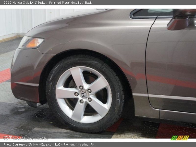 Polished Metal Metallic / Black 2010 Honda Civic LX-S Sedan