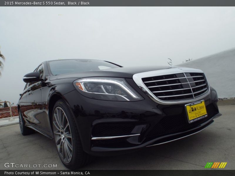 Black / Black 2015 Mercedes-Benz S 550 Sedan