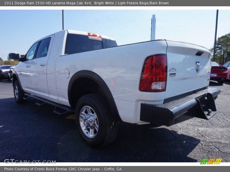 Bright White / Light Pebble Beige/Bark Brown 2011 Dodge Ram 2500 HD Laramie Mega Cab 4x4