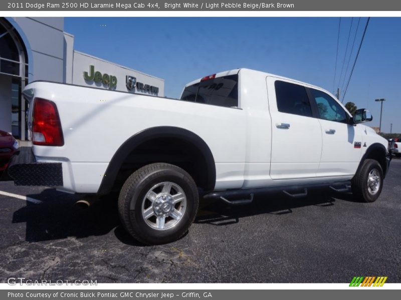 Bright White / Light Pebble Beige/Bark Brown 2011 Dodge Ram 2500 HD Laramie Mega Cab 4x4
