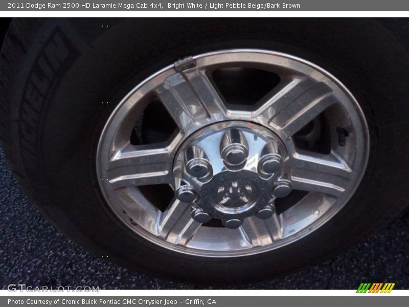 Bright White / Light Pebble Beige/Bark Brown 2011 Dodge Ram 2500 HD Laramie Mega Cab 4x4