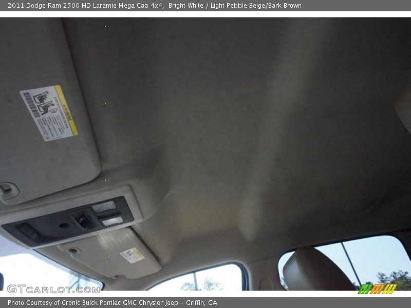 Bright White / Light Pebble Beige/Bark Brown 2011 Dodge Ram 2500 HD Laramie Mega Cab 4x4