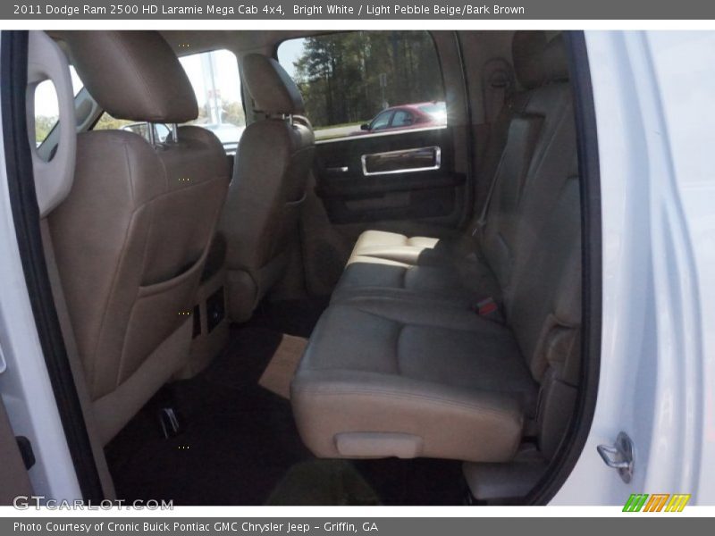 Bright White / Light Pebble Beige/Bark Brown 2011 Dodge Ram 2500 HD Laramie Mega Cab 4x4