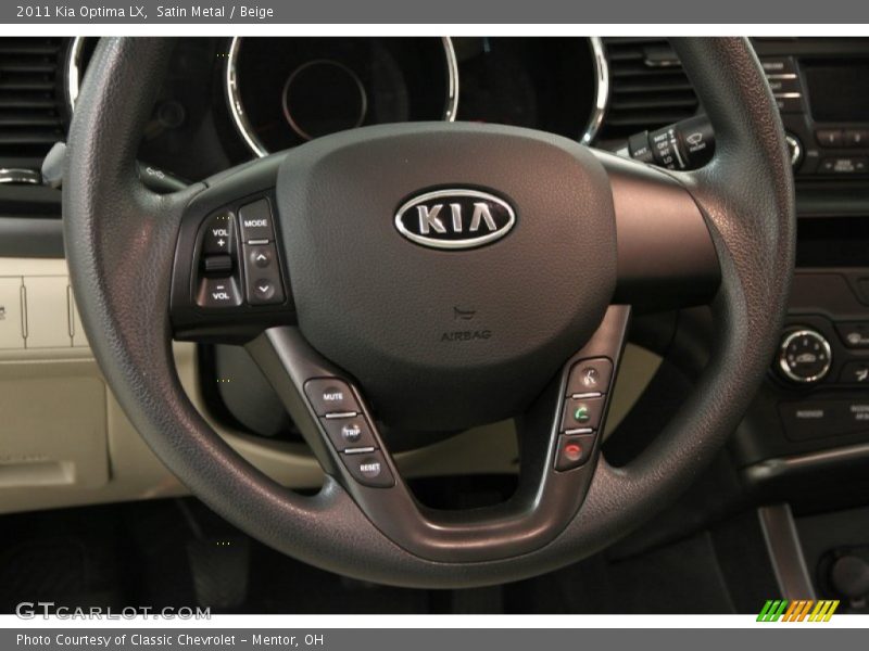 Satin Metal / Beige 2011 Kia Optima LX