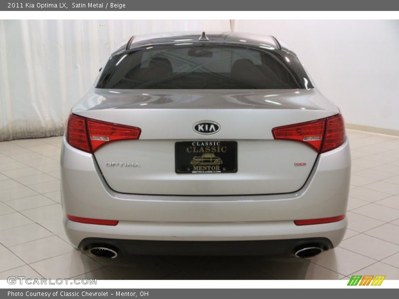 Satin Metal / Beige 2011 Kia Optima LX