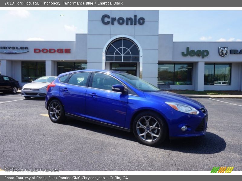 Performance Blue / Charcoal Black 2013 Ford Focus SE Hatchback