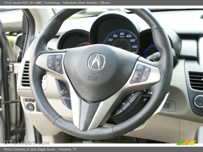 Palladium Silver Metallic / Ebony 2010 Acura RDX SH-AWD Technology