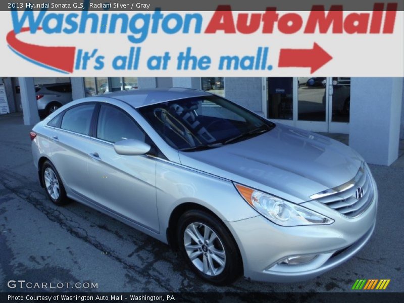 Radiant Silver / Gray 2013 Hyundai Sonata GLS