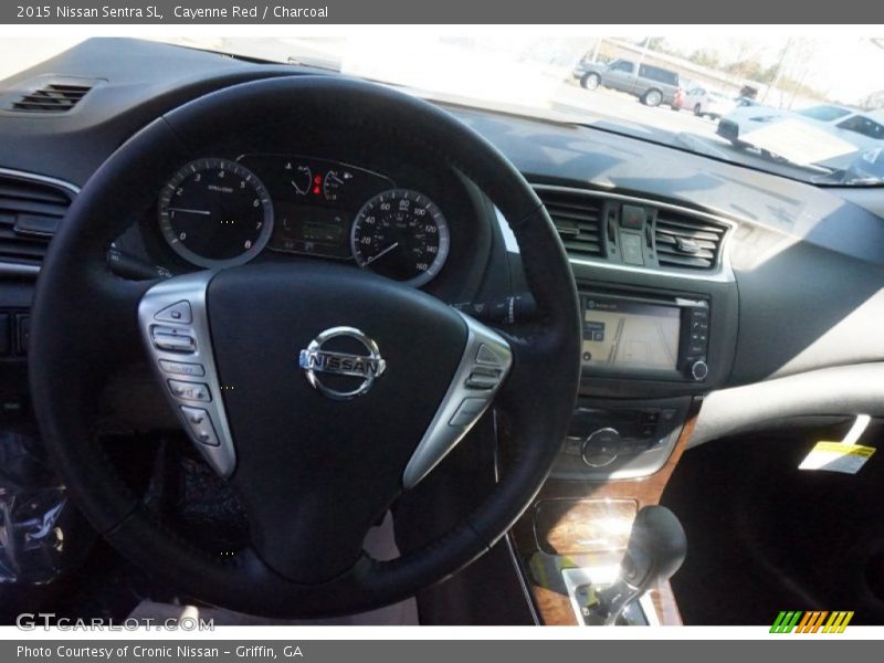 Cayenne Red / Charcoal 2015 Nissan Sentra SL