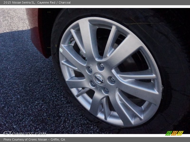 Cayenne Red / Charcoal 2015 Nissan Sentra SL