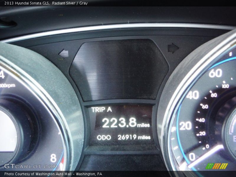 Radiant Silver / Gray 2013 Hyundai Sonata GLS