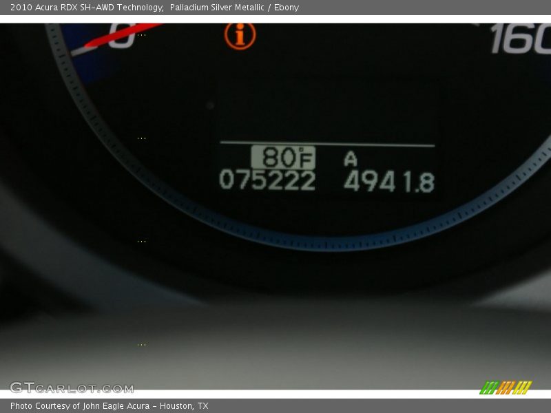 Palladium Silver Metallic / Ebony 2010 Acura RDX SH-AWD Technology
