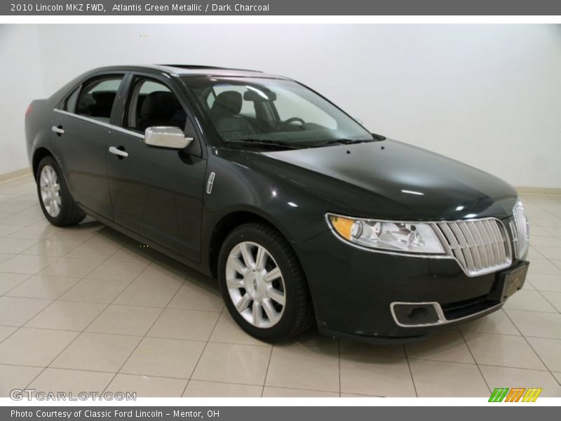 Atlantis Green Metallic / Dark Charcoal 2010 Lincoln MKZ FWD