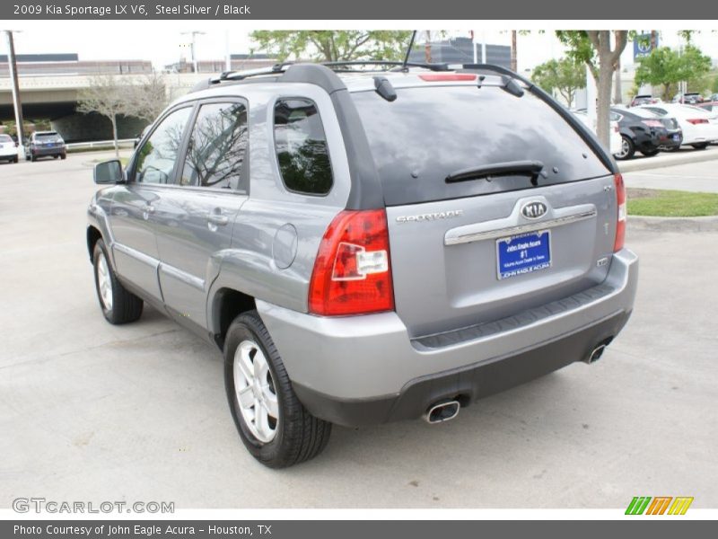 Steel Silver / Black 2009 Kia Sportage LX V6
