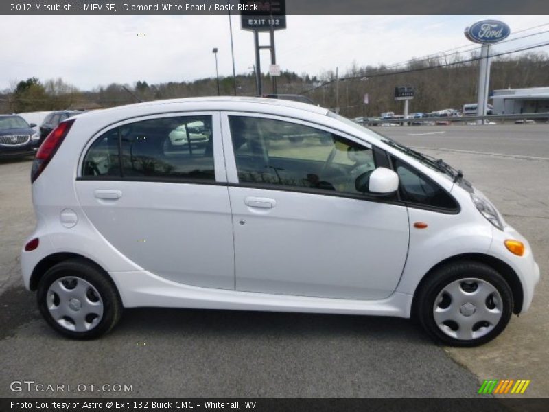 Diamond White Pearl / Basic Black 2012 Mitsubishi i-MiEV SE