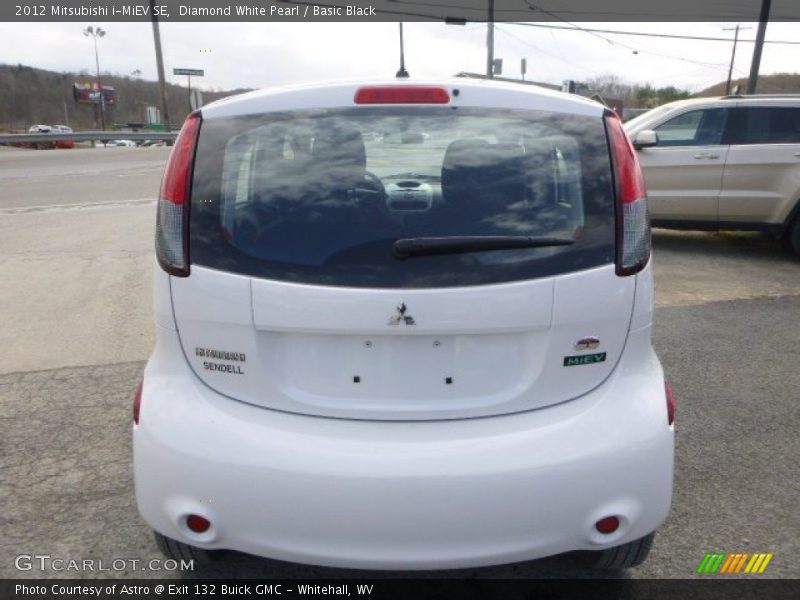 Diamond White Pearl / Basic Black 2012 Mitsubishi i-MiEV SE