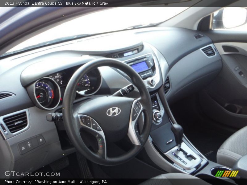 Blue Sky Metallic / Gray 2013 Hyundai Elantra Coupe GS