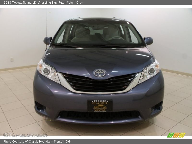 Shoreline Blue Pearl / Light Gray 2013 Toyota Sienna LE