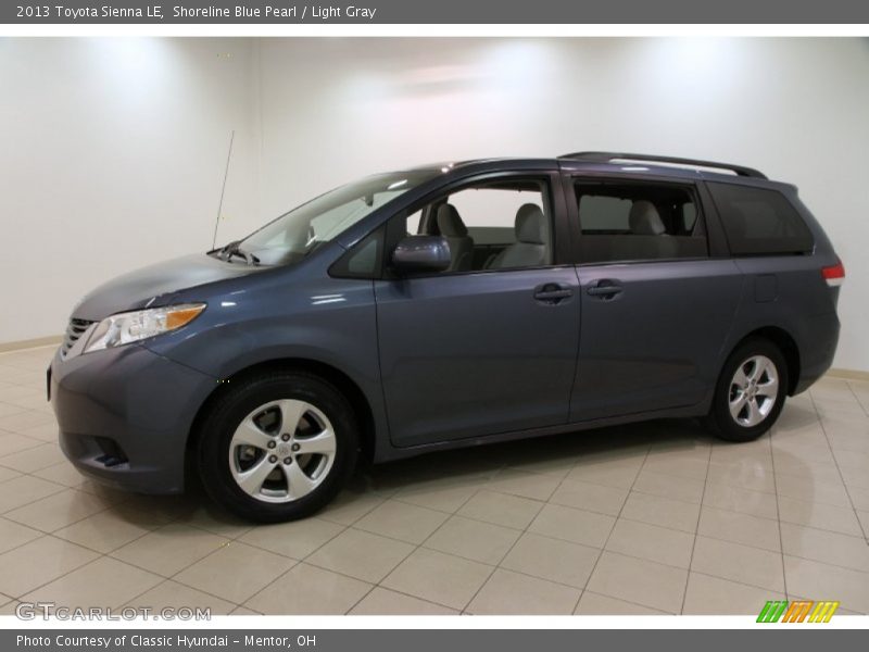 Shoreline Blue Pearl / Light Gray 2013 Toyota Sienna LE