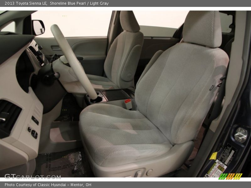 Shoreline Blue Pearl / Light Gray 2013 Toyota Sienna LE