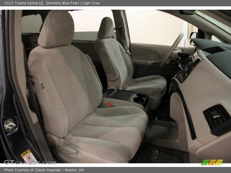 Shoreline Blue Pearl / Light Gray 2013 Toyota Sienna LE