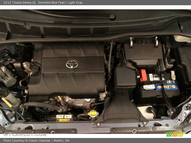 Shoreline Blue Pearl / Light Gray 2013 Toyota Sienna LE