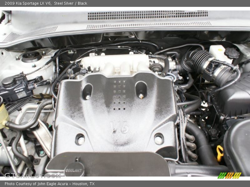 Steel Silver / Black 2009 Kia Sportage LX V6