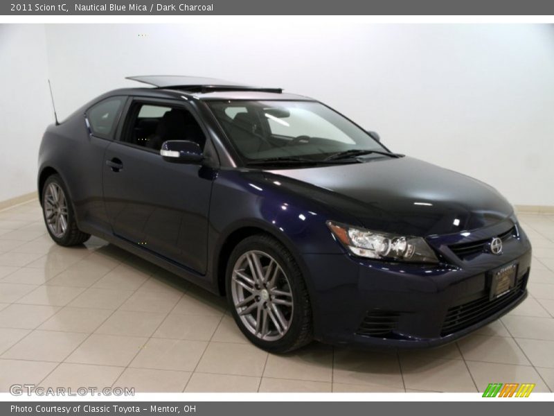 Nautical Blue Mica / Dark Charcoal 2011 Scion tC