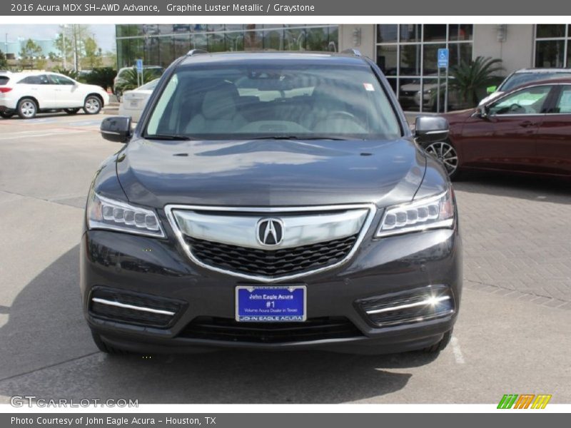 Graphite Luster Metallic / Graystone 2016 Acura MDX SH-AWD Advance