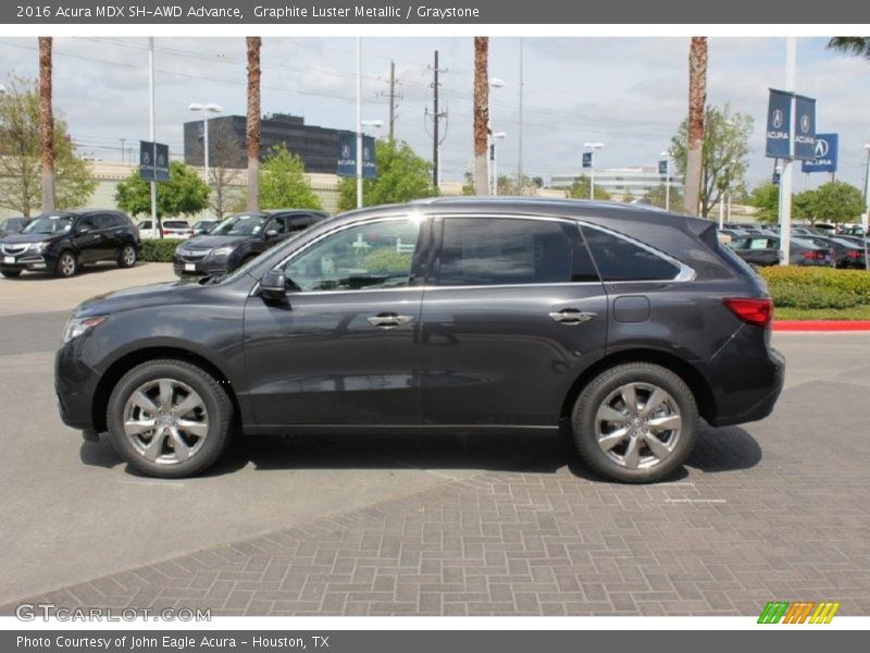 Graphite Luster Metallic / Graystone 2016 Acura MDX SH-AWD Advance