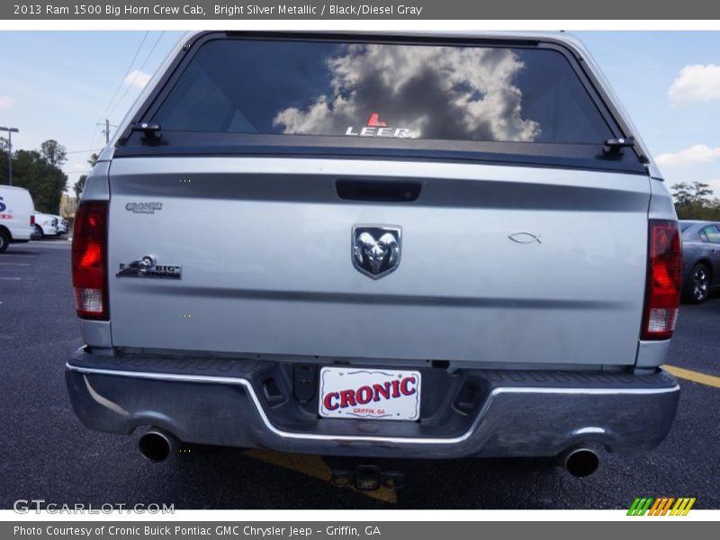 Bright Silver Metallic / Black/Diesel Gray 2013 Ram 1500 Big Horn Crew Cab