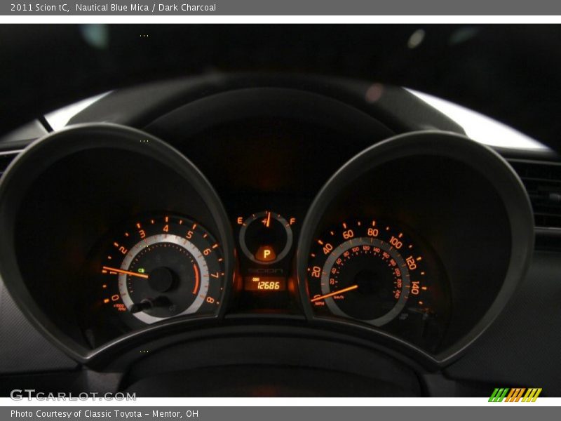 Nautical Blue Mica / Dark Charcoal 2011 Scion tC