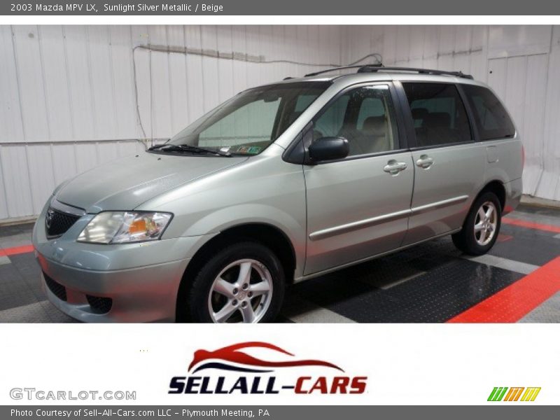 Sunlight Silver Metallic / Beige 2003 Mazda MPV LX