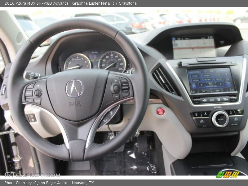 Graphite Luster Metallic / Graystone 2016 Acura MDX SH-AWD Advance