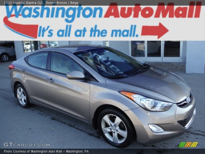Desert Bronze / Beige 2012 Hyundai Elantra GLS