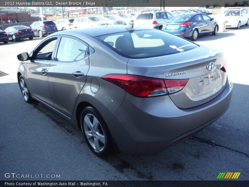Desert Bronze / Beige 2012 Hyundai Elantra GLS