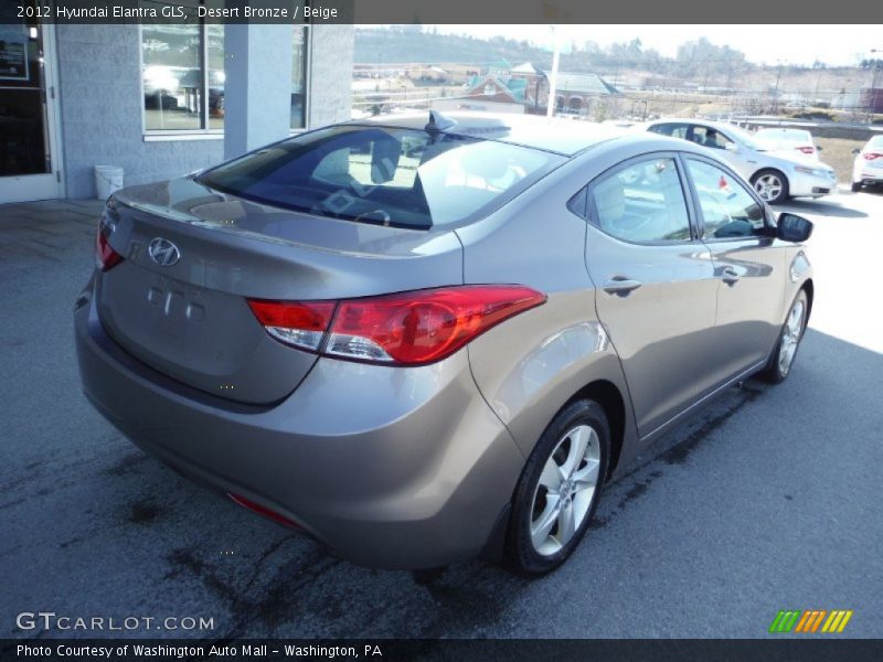 Desert Bronze / Beige 2012 Hyundai Elantra GLS